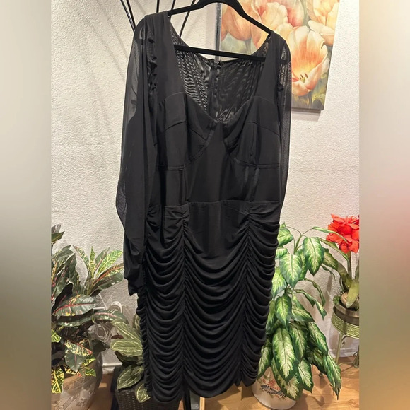 City Chic Sexy Bustier Black dress size XL/22 - Picture 4 of 16